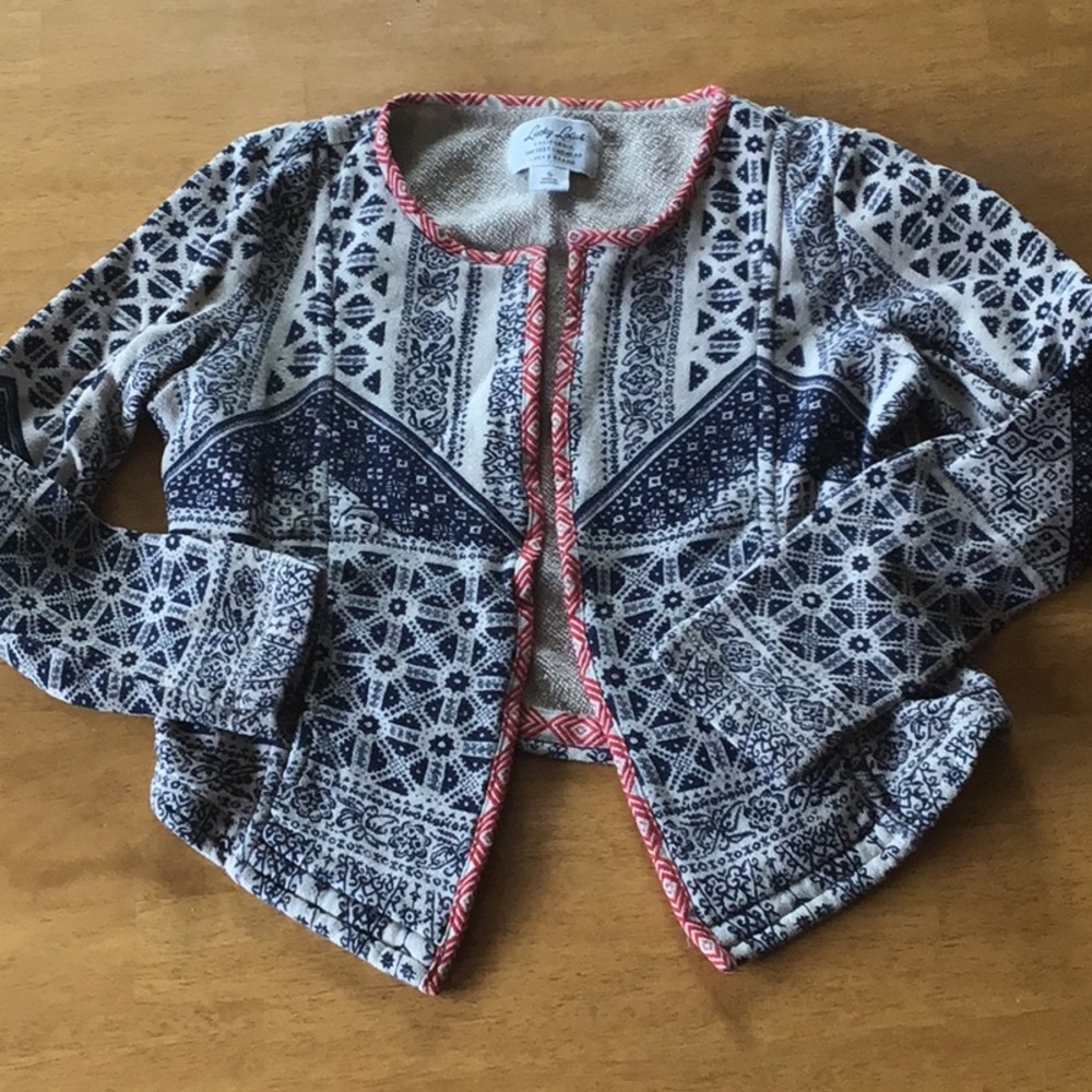 Lucky brand open cropped cardigan